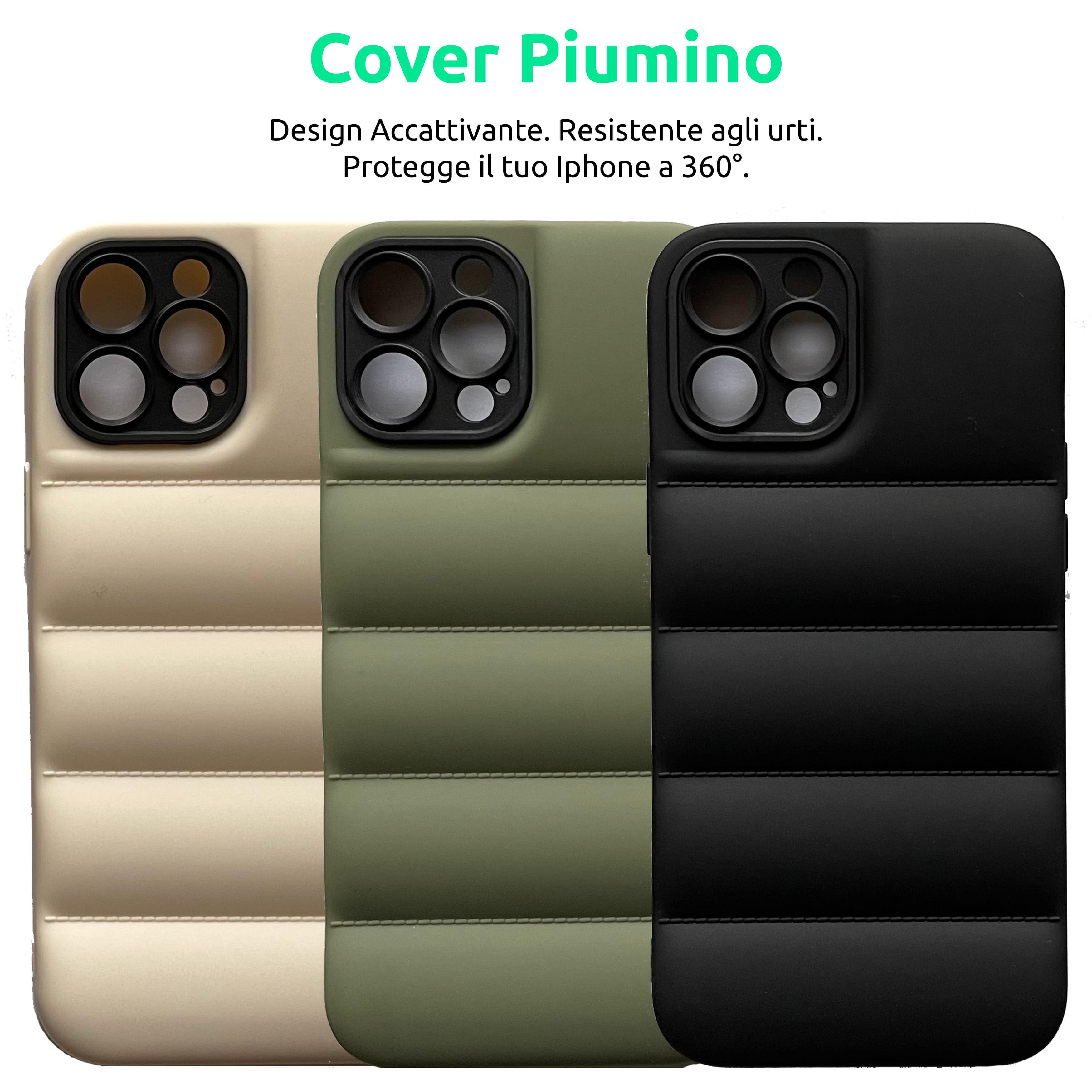 Cover Custodia Apple iPhone Piumino Stile North Face X XR XS 12 13 14 Pro  Max