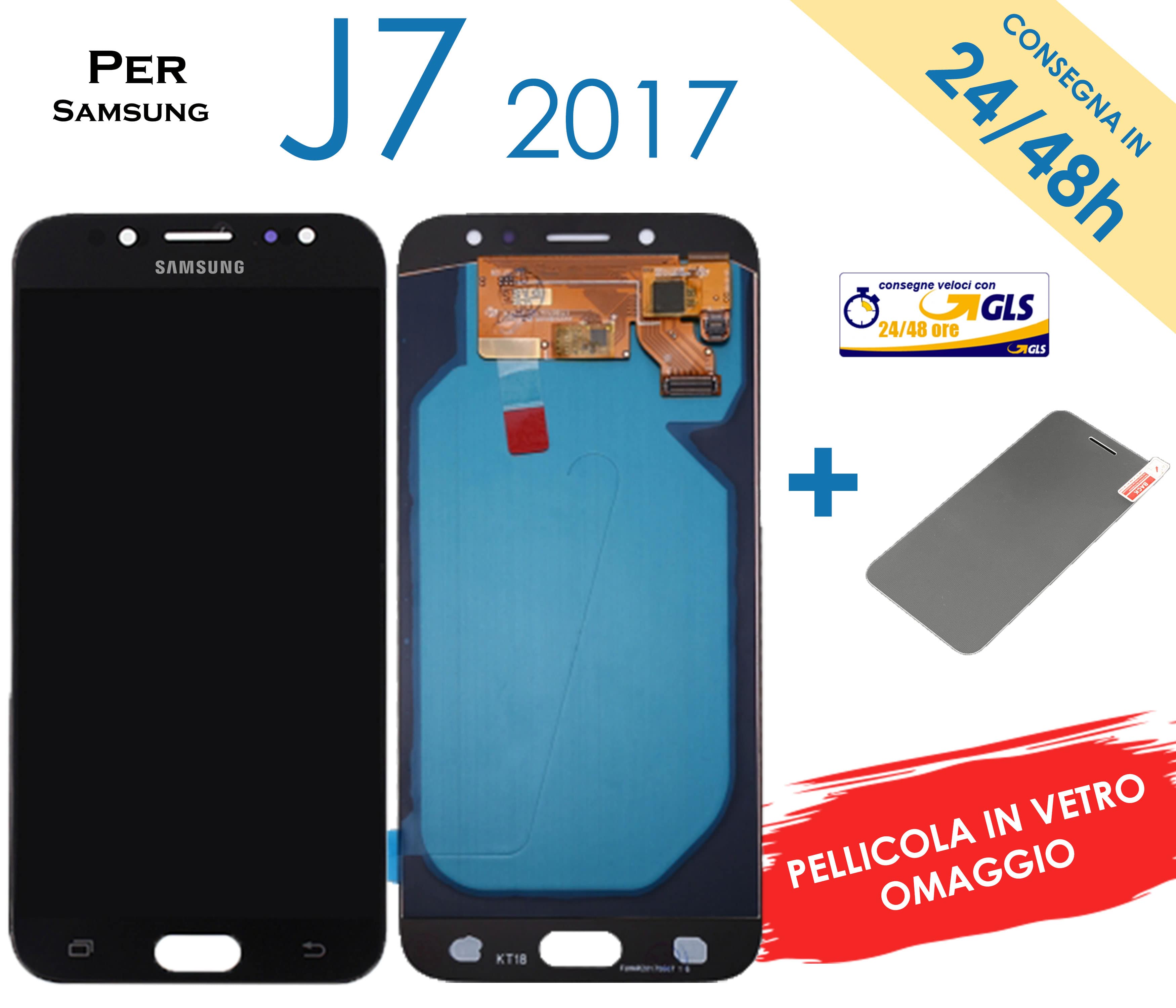 Display Schermo Lcd per Samsung J7 2017 Nero Oled